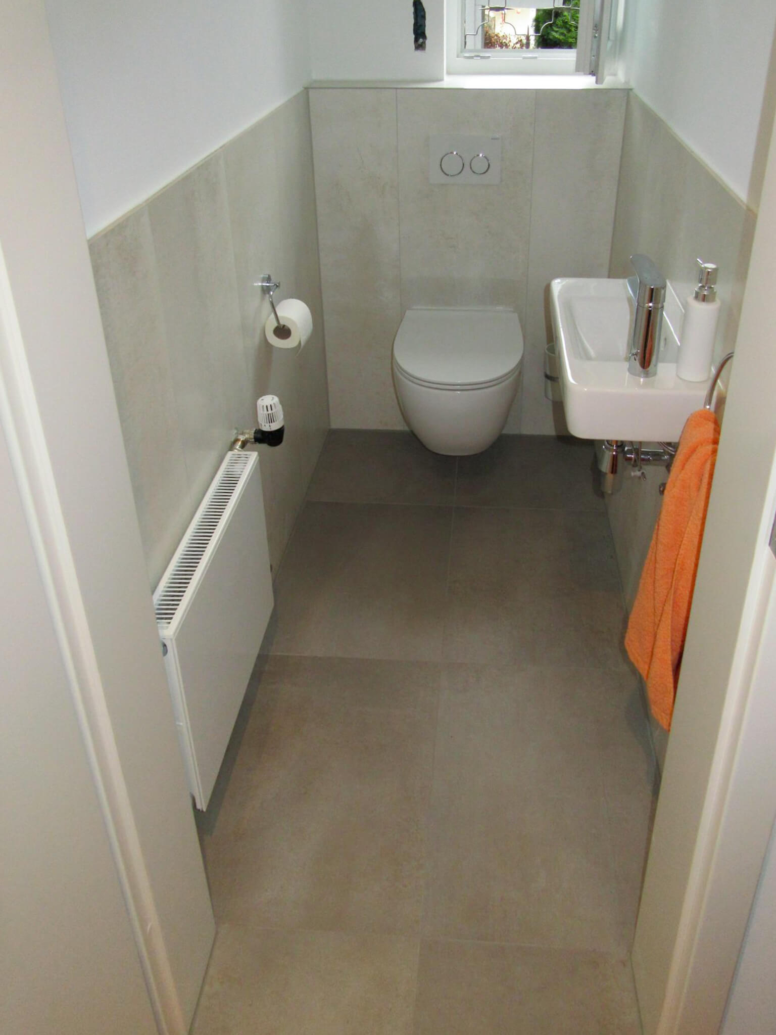 Barrierefreie Komplettbadsanierung und modernisierung Gäste WC in Jesingen 4